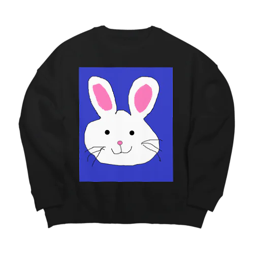 てがきうさぎ Big Crew Neck Sweatshirt