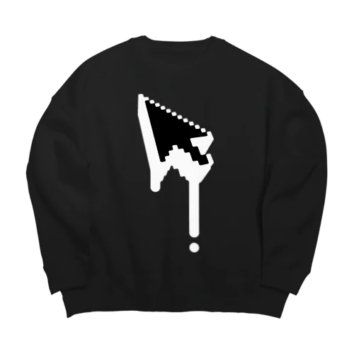 Drip Cursor Big Crew Neck Sweatshirt