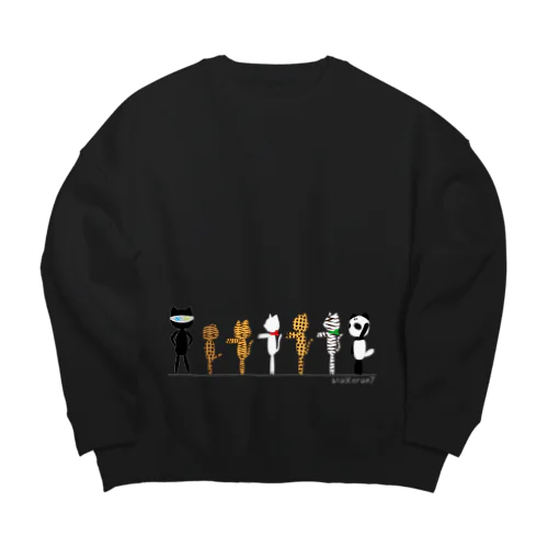 MolKaron7　変装 Big Crew Neck Sweatshirt