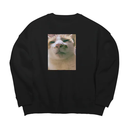 うちのふてぶてしいねこ Big Crew Neck Sweatshirt