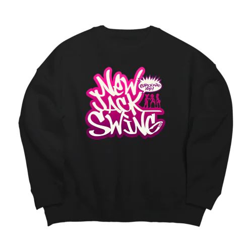 New Jack Swing pink ビッグシルエットスウェット