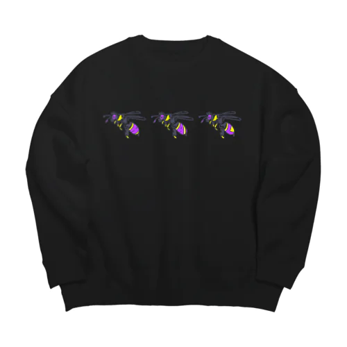 3b BLK Big Crew Neck Sweatshirt