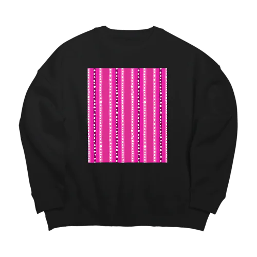 不思議なムードの抽象模様 Big Crew Neck Sweatshirt