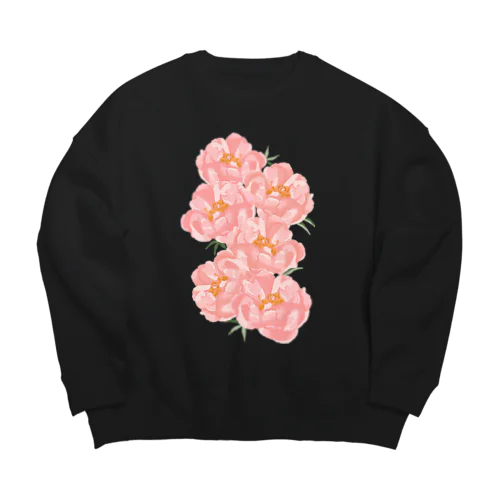 シャクヤクの花束 Big Crew Neck Sweatshirt