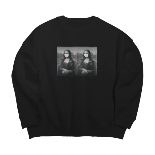 MASK MONALISA Big Crew Neck Sweatshirt