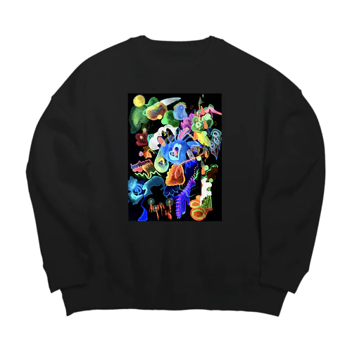 三つ目のワニ Big Crew Neck Sweatshirt