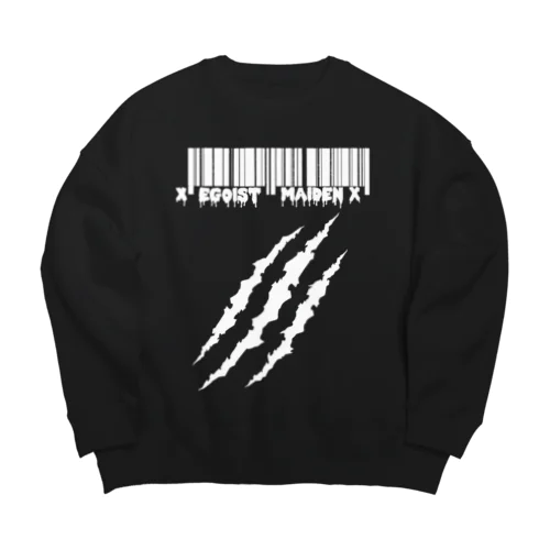 バックプリントあり　傷跡　白抜きver Big Crew Neck Sweatshirt