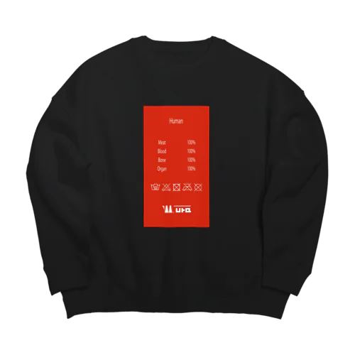 付札 Big Crew Neck Sweatshirt