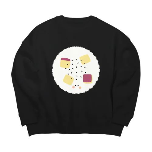 芋ごはんちゃん Big Crew Neck Sweatshirt