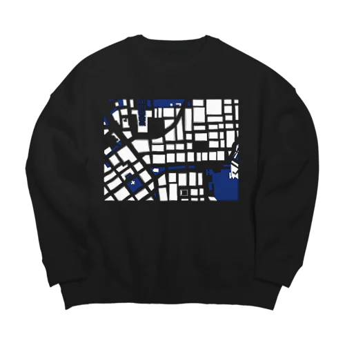 HELSINKI CITY Big Crew Neck Sweatshirt