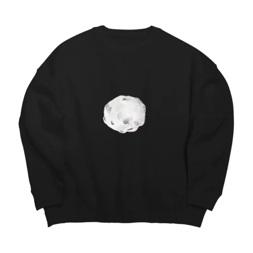 お父ちゃん豆大福 Big Crew Neck Sweatshirt