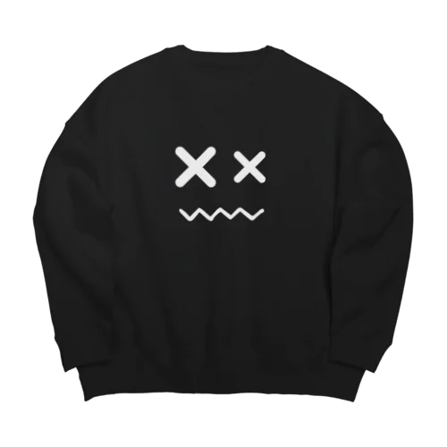 不味い顔 Big Crew Neck Sweatshirt