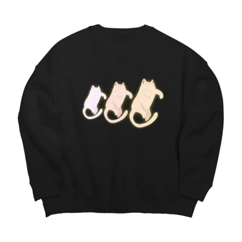 猫の盆踊り Big Crew Neck Sweatshirt