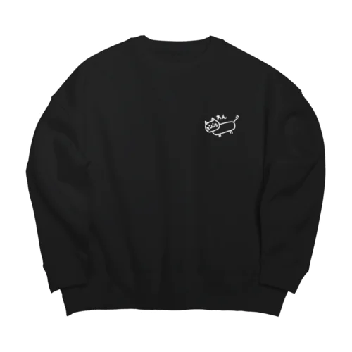 ▼猫じゃない犬です。 Big Crew Neck Sweatshirt