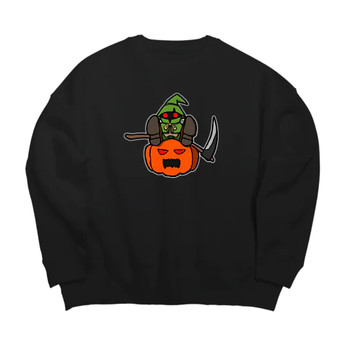 スケアクロウとジャック・オー・ランタン Big Crew Neck Sweatshirt