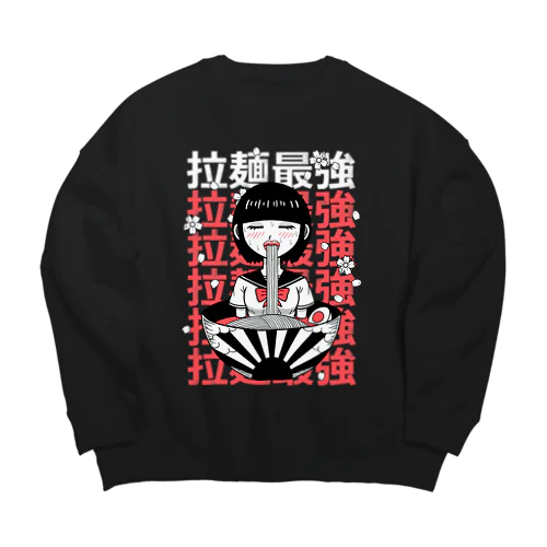 ラーメンガール Big Crew Neck Sweatshirt