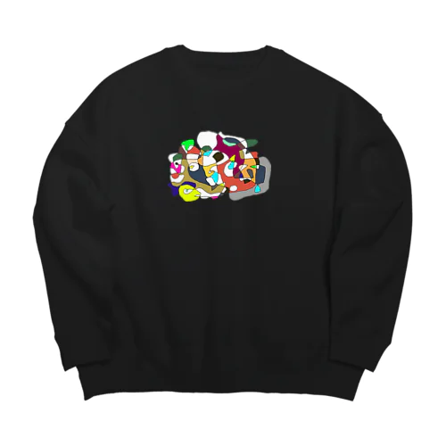 わたしのあたまのなかのうみ2 Big Crew Neck Sweatshirt