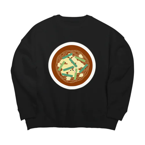 辛麺ちゃん Big Crew Neck Sweatshirt