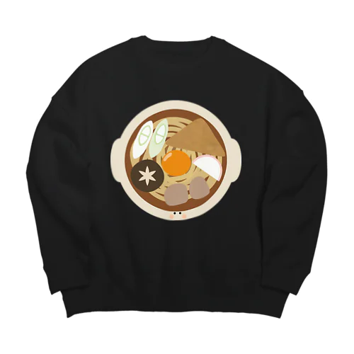 味噌煮込みうどんちゃん Big Crew Neck Sweatshirt