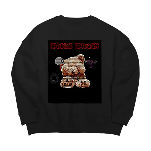 ♡ 病みかわ ♡ べびべあー ♡ Big Crew Neck Sweatshirt