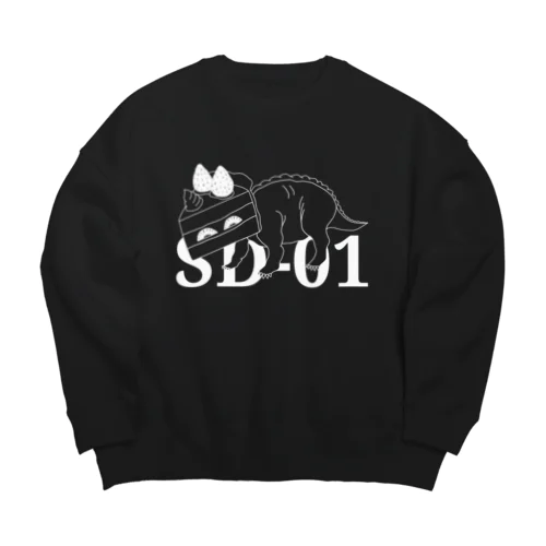 Sweets Dinosaur 01 B Big Crew Neck Sweatshirt