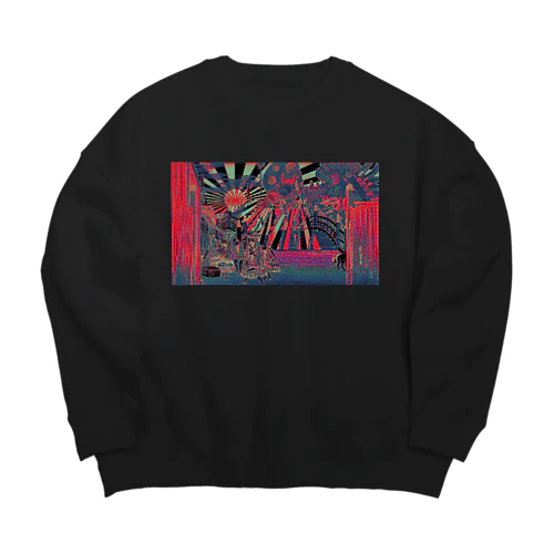 浮世絵日本橋 Big Crew Neck Sweatshirt