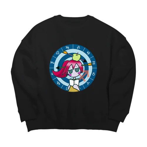 いて座 パターン2・フルカラー Big Crew Neck Sweatshirt