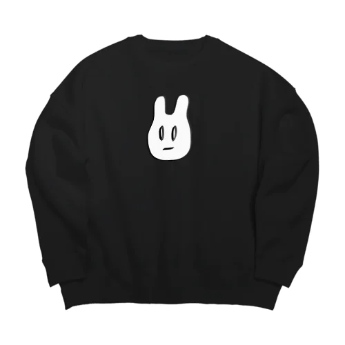 遠くをじっと見る Big Crew Neck Sweatshirt