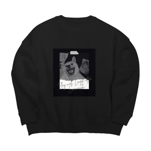 いたずら楽くん捕まえた！ Big Crew Neck Sweatshirt