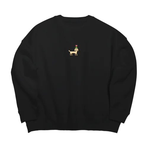 Kawaii Dog Big Crew Neck Sweatshirt