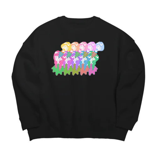 パッカンガール2 Big Crew Neck Sweatshirt