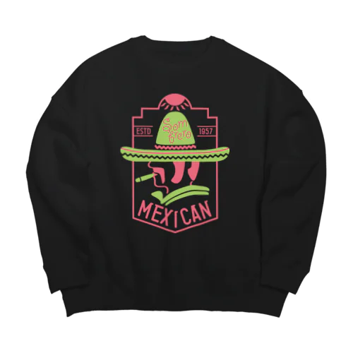 メキシコ帽子店 Big Crew Neck Sweatshirt