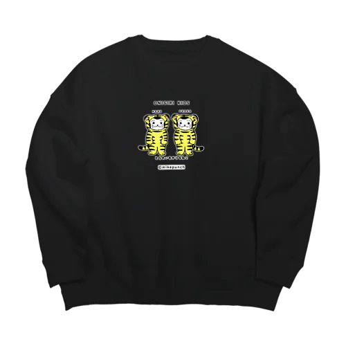 おにぎりキッズ・とらのいをかりるねこ Big Crew Neck Sweatshirt