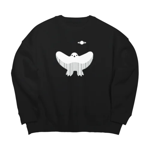 宇宙らいちょう2（冬毛） Big Crew Neck Sweatshirt