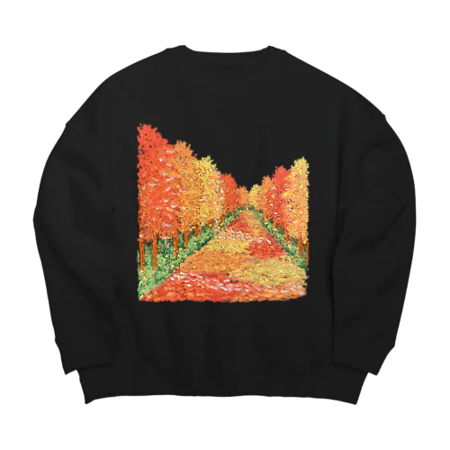 秋の散歩道 Big Crew Neck Sweatshirt