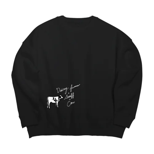 酪農家かスタッフか牛のどれか Big Crew Neck Sweatshirt