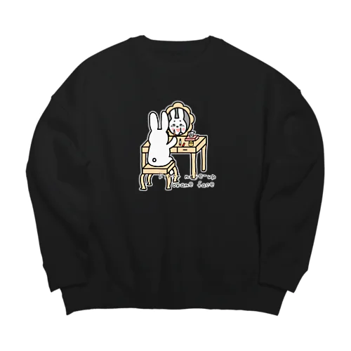 初めてお化粧してみたよ Big Crew Neck Sweatshirt