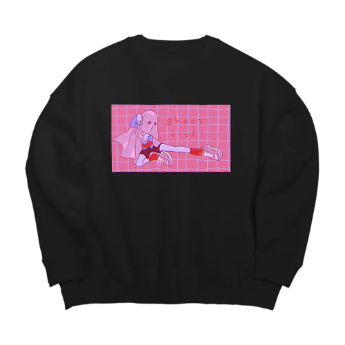 ghost kick! Big Crew Neck Sweatshirt