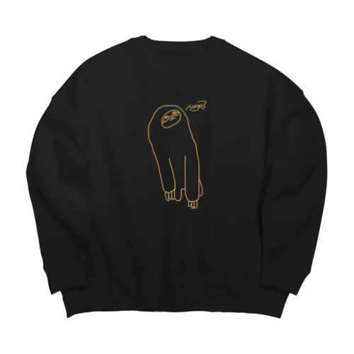なまけもののけも Big Crew Neck Sweatshirt