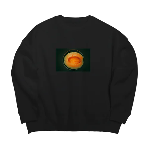 深夜の背徳メロン Big Crew Neck Sweatshirt