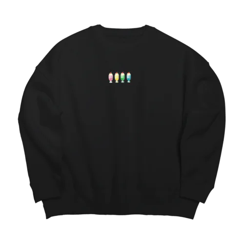 4色クリームソーダ Big Crew Neck Sweatshirt