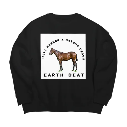 EARTH BEAT Big Crew Neck Sweatshirt