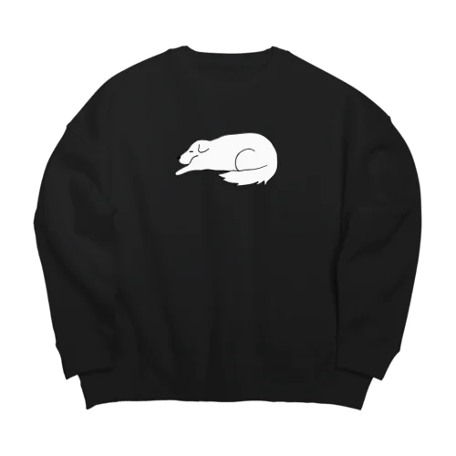 寝る大型犬 Big Crew Neck Sweatshirt