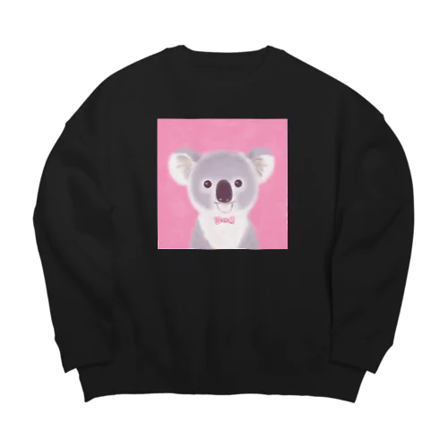 ピンクコアラちゃん Big Crew Neck Sweatshirt