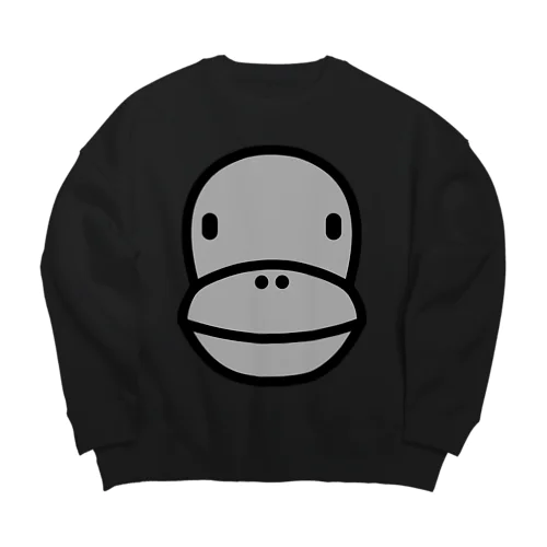 Gorilla Face Big Crew Neck Sweatshirt