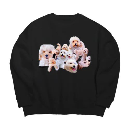 賢い犬 大集合 Big Crew Neck Sweatshirt