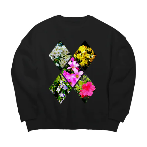 野の花シリーズ　X(エックス) Big Crew Neck Sweatshirt