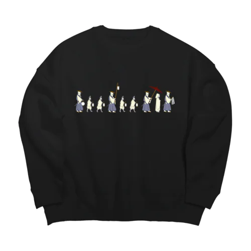 狐の嫁入り行列 Big Crew Neck Sweatshirt