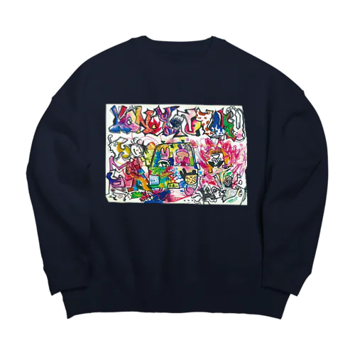 このよのはる×星男 Big Crew Neck Sweatshirt