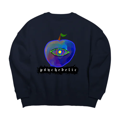 サイケデリックアップル(Psychedelic apple) Big Crew Neck Sweatshirt